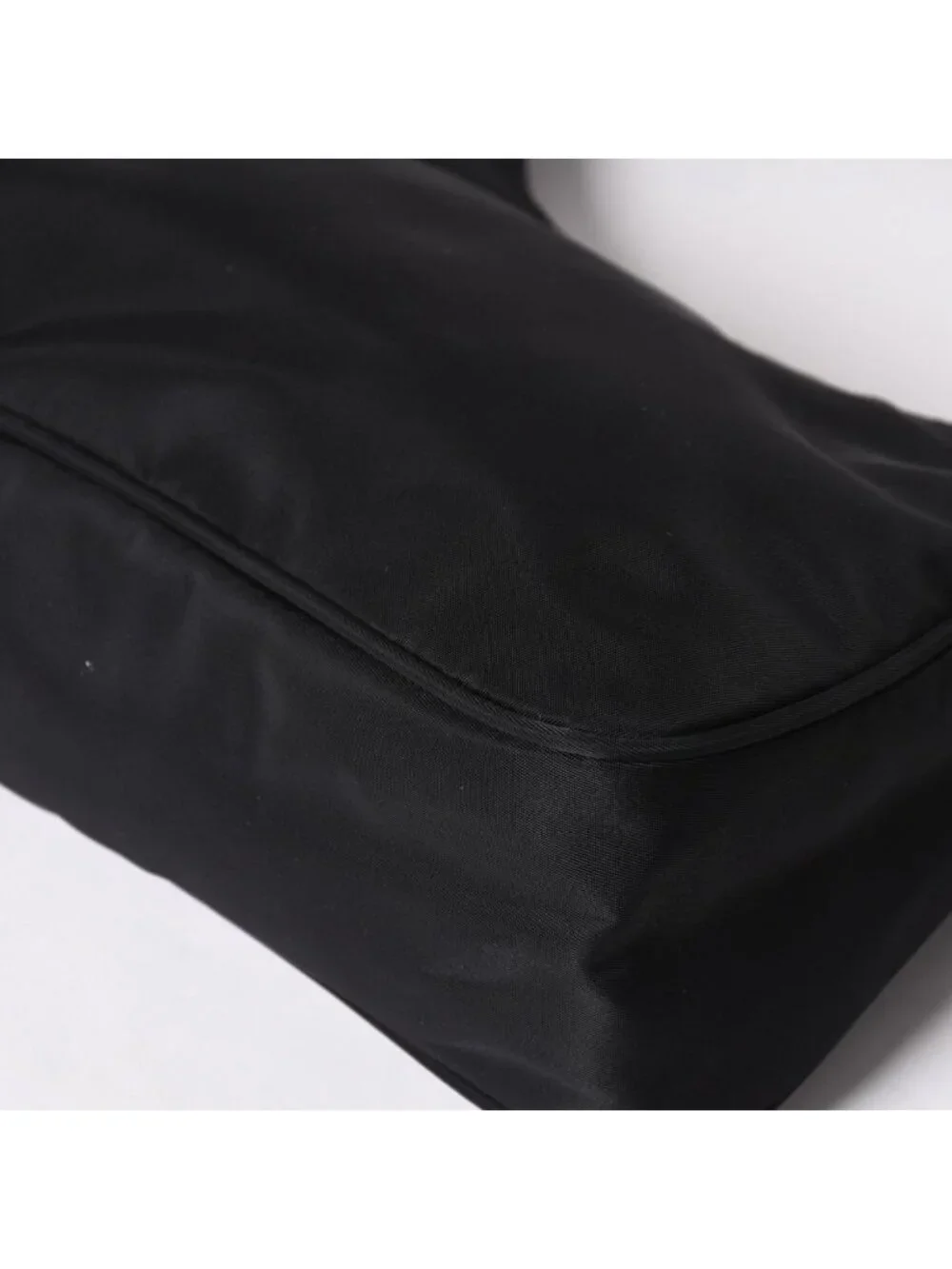Prada Hobo Handbag Nylon Black
